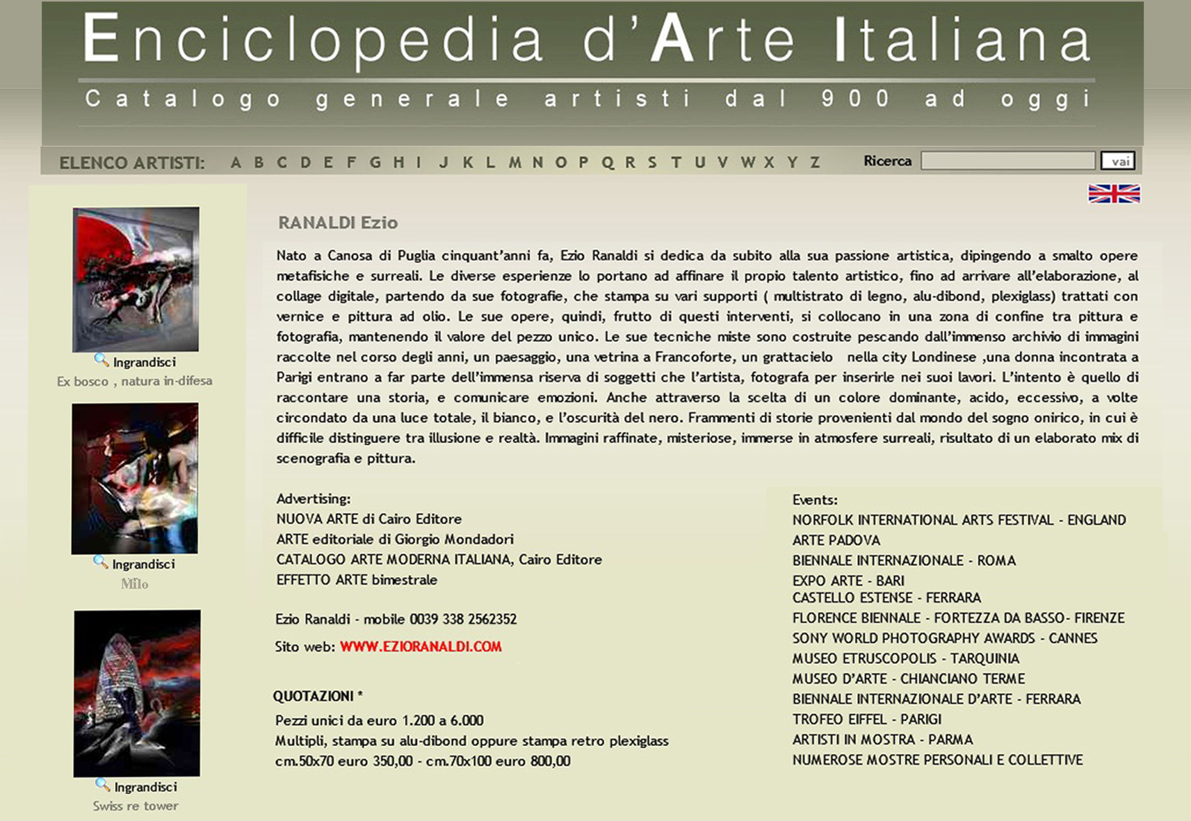 Ezio Ranaldi – enciclopedia arte italiana
