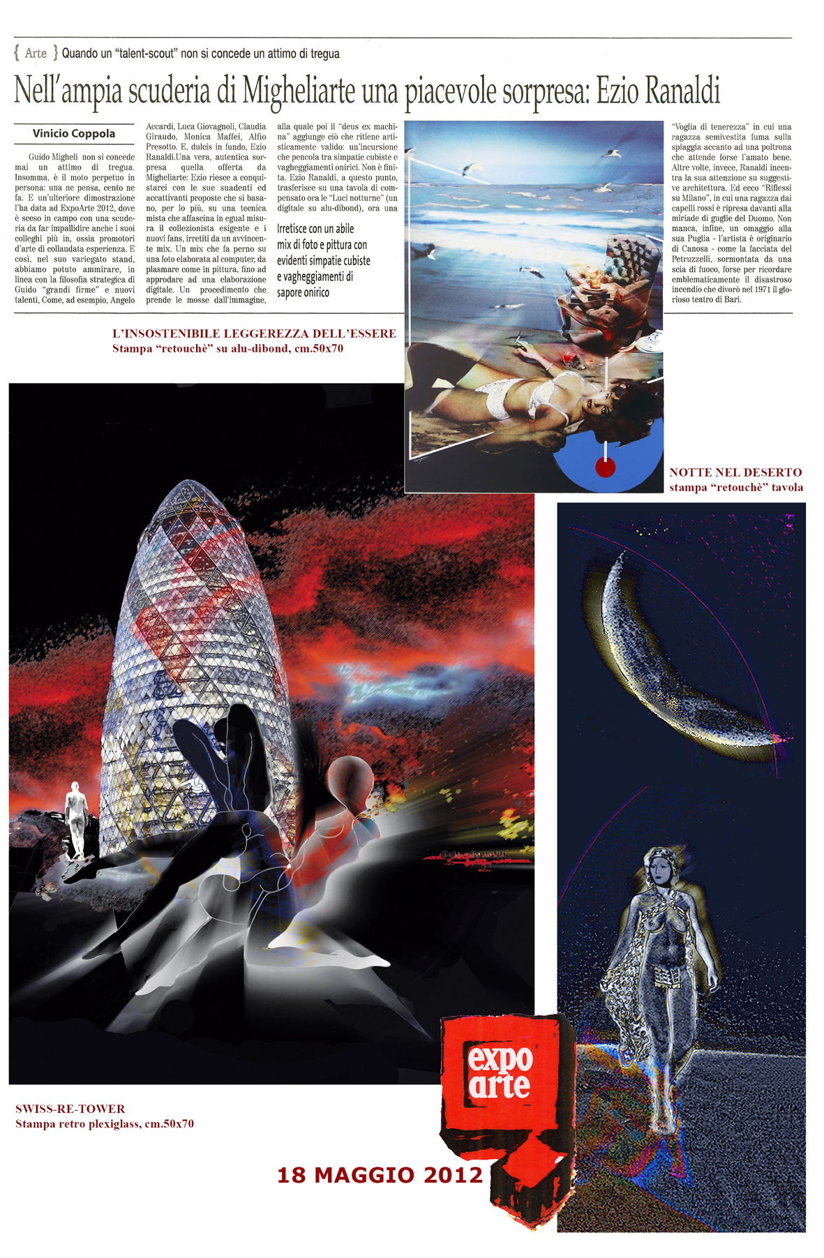 Ezio Ranaldi – expo arte 2012 il quotidiano copia