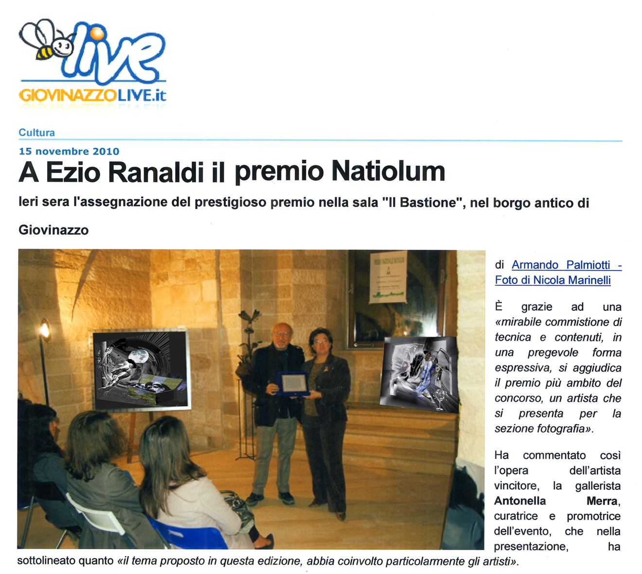 Ezio Ranaldi – premio natiolum 2010 foto copia